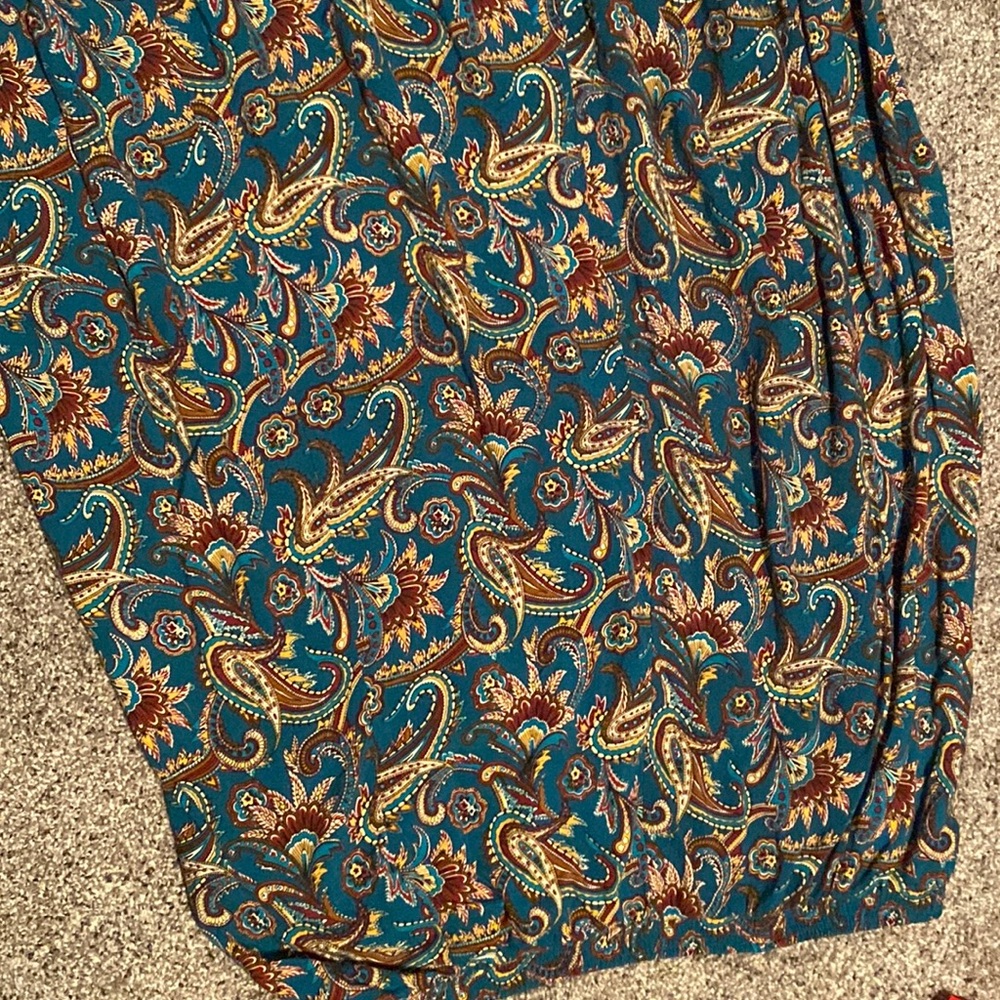 Paisley long/midi skirt